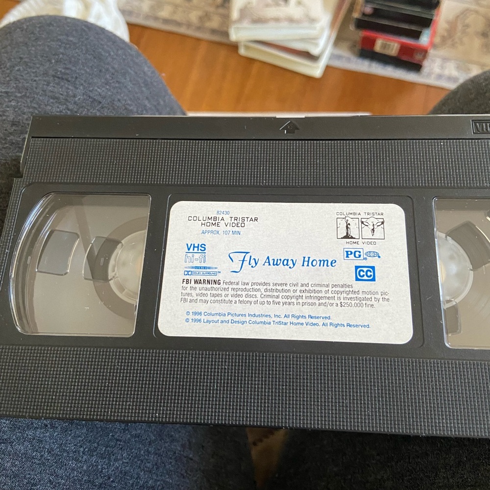 Columbia TriStar Black VHS Tape - Fly Away Home